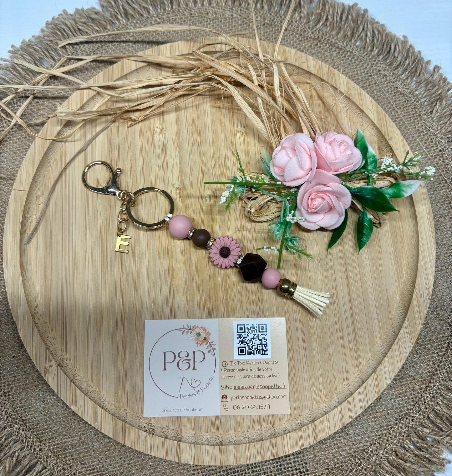 Porte clef simple/ fleur